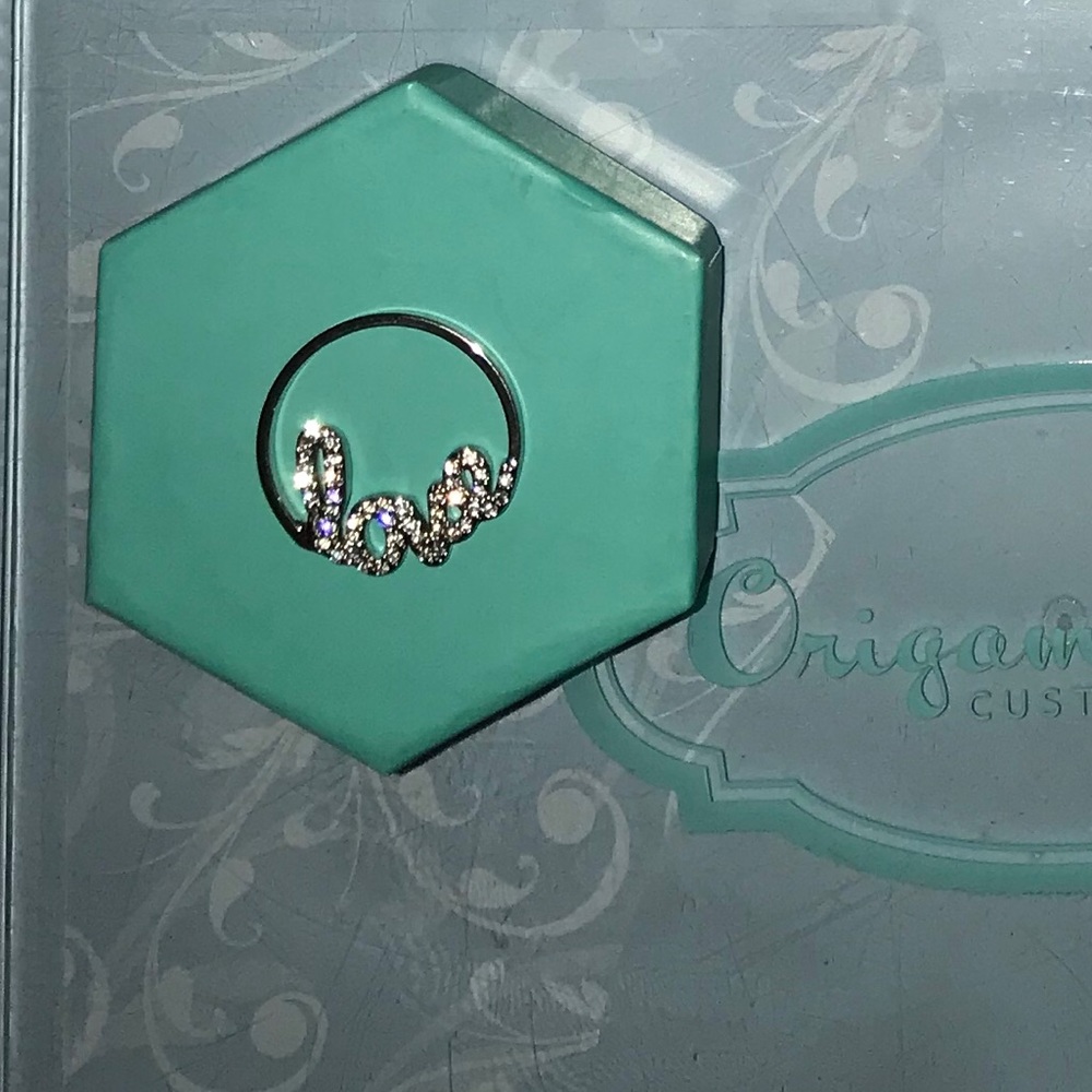 Original origami owl Love crystal window.